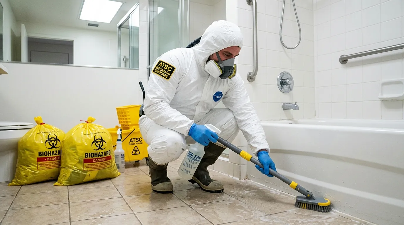 Decontamination equipment deployed for Blood Cleanup in Palmetto Estates